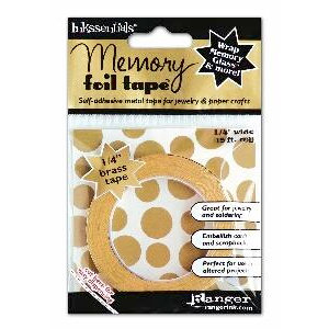 Ranger Ink - Inkssentials - Memory Foil Tape - Brass - 1/4 Inch