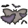 Spellbinders - Shapeabilities Collection - Halloween - Die Cutting and Embossing Templates - Nested Bats