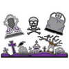 Spellbinders - Shapeabilities Collection - Halloween - Die Cutting and Embossing Templates - Graveyard Scenes and Shapes