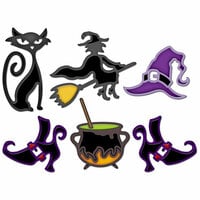 Spellbinders - Shapeabilities Collection - Halloween - Die Cutting and Embossing Templates - Witches Brew