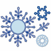 Spellbinders - Shapeabilities Collection - Christmas - Die Cutting and Embossing Templates - Snowflake Pendant