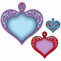 Spellbinders - Shapeabilities Collection - Die Cutting and Embossing Templates - Nested Hearts