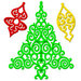 Spellbinders - Shapeabilities Collection - Die Cutting and Embossing Template - 2012 Holiday Tree