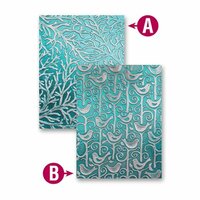 Spellbinders - M-Bossabilities Collection - Embossing Folders - Tweets And Twigs