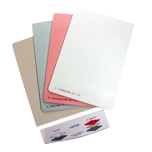 Spellbinders - Grand Calibur Replacement Plate Set with Tray - 8.5 x 12.25