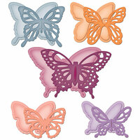 Spellbinders - Donna Salazar - Grand Shapeabilities Collection - Die Cutting and Embossing Templates - Wonderful Wings