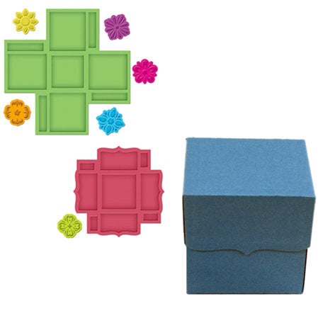 Spellbinders - Grand Box Collection - Die Cutting and Embossing Templates - Square Bracket Edge Box