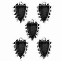 Spellbinders - Media Mixage Collection - Bezels - Shields One - Silver - 5pk