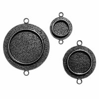 Spellbinders - Media Mixage Collection - Bezels - Circles One - Silver