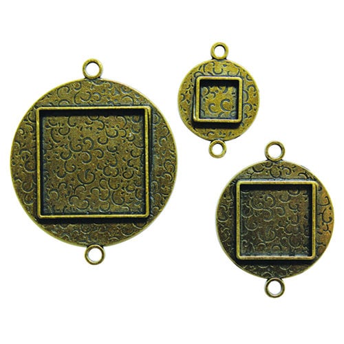 Spellbinders - Media Mixage Collection - Bezels - Circles Two - Bronze