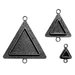 Spellbinders - Media Mixage Collection - Bezels - Triangles Two - Silver