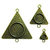 Spellbinders - Media Mixage Collection - Bezels - Triangles Three - Bronze