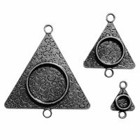 Spellbinders - Media Mixage Collection - Bezels - Triangles Three - Silver