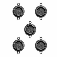 Spellbinders - Media Mixage Collection - Bezels - Circles One - Silver - 5pk