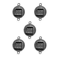 Spellbinders - Media Mixage Collection - Bezels - Circles Two - Silver - 5pk
