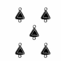 Spellbinders - Media Mixage Collection - Bezels - Triangles Two - Silver - 5pk