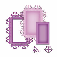 Spellbinders - Shapeabilities Collection -  D-Lites - Die Cutting and Embossing Template - Frame One