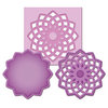 Spellbinders - Shapeabilities Collection -  D-Lites - Die Cutting and Embossing Template - Medallion Three