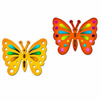 Spellbinders - Shapeabilities Collection - Die Cutting and Embossing Templates - Butterflies