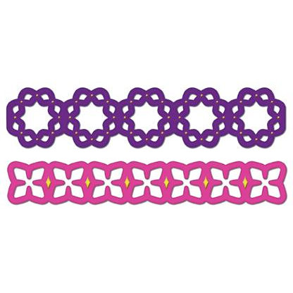 Spellbinders - Borderabilities Collection - Die Cutting and Embossing Templates - Lotus Border Petites, CLEARANCE