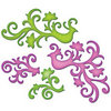 Spellbinders - Shapeabilities Collection - Die Cutting and Embossing Templates - Bird Flourishes