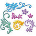 Spellbinders - Shapeabilities Collection - Die Cutting and Embossing Templates - Floral Flourishes