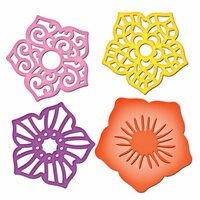 Spellbinders - Shapeabilities Collection - Die Cutting and Embossing Templates - Layered Flowers