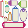 Spellbinders - Shapeabilities Collection - Die Cutting and Embossing Templates - Back To Basics Tags