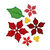 Spellbinders - Shapeabilities Collection - Christmas - Die Cutting and Embossing Templates - Layered Poinsettia