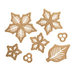 Spellbinders - Shapeabilities Collection - Christmas - Die Cutting and Embossing Templates - Layered Poinsettia