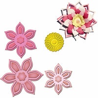 Spellbinders - Shapeabilities Collection - Die Cutting and Embossing Templates - Anemone Flower Topper