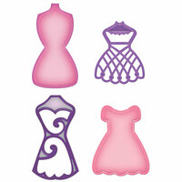 Spellbinders - Shapeabilities Collection - Die Cutting and Embossing Templates - Decorative Dress Form