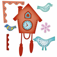 Spellbinders - Shapeabilities Collection - Samantha Walker - Die Cutting and Embossing Templates - Cuckoo Clock