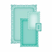 Spellbinders - Nestabilities Collection - Die Cutting and Embossing Templates - Romantic Rectangles