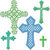Spellbinders - Shapeabilities Collection - Die Cutting and Embossing Templates - Crosses Two