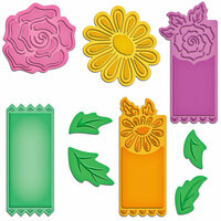 Spellbinders - Shapeabilities Collection - Die Cutting and Embossing Templates - Floral Tags