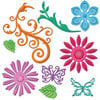 Spellbinders - Shapeabilities Collection - Die - Jewel Flowers And Flourishes
