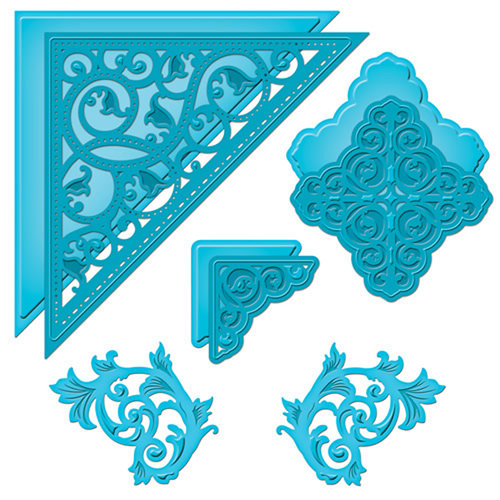 Spellbinders - Shapeabilities Collection - Die Cutting and Embossing Template - Gold Elements One