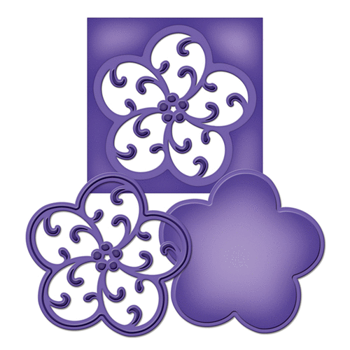 Spellbinders - Shapeabilities Collection - Die Cutting and Embossing Templates - Medallion Nine