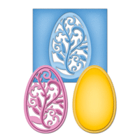 Spellbinders - Shapeabilities Collection - Die Cutting and Embossing Templates - Filigree Egg