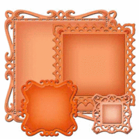 Spellbinders - Nestabilities Collection - Die Cutting and Embossing Templates - Captivating Squares