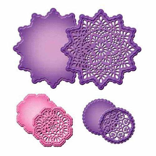 Spellbinders - Shapeabilities Collection - Die Cutting and Embossing Templates - Delicate Doilies