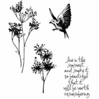 Stampers Anonymous - Tim Holtz - Cling Mounted Rubber Stamps - Nature's Moments