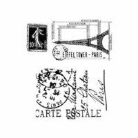 Stampers Anonymous - Tim Holtz - Cling Mounted Rubber Stamp Set - I See Paris