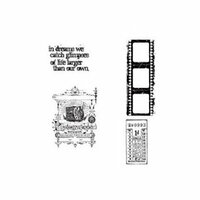 Stampers Anonymous - Tim Holtz - Cling Mounted Rubber Stamp Set - Captured Moments