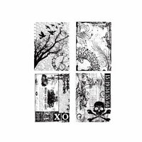 Stampers Anonymous - Tim Holtz - Cling Mounted Rubber Stamp Set - Ornate Collages