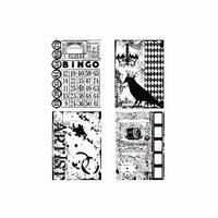 Stampers Anonymous - Tim Holtz - Cling Mounted Rubber Stamp Set - Creative Collages