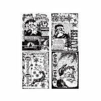 Stampers Anonymous - Tim Holtz - Christmas - Cling Mounted Rubber Stamp Set - Holiday Collections