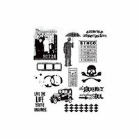 Stampers Anonymous - Tim Holtz - Cling Mounted Rubber Stamp Set - Mini Muse