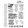 Stampers Anonymous - Tim Holtz - Cling Mounted Rubber Stamp Set - Stuff to Say